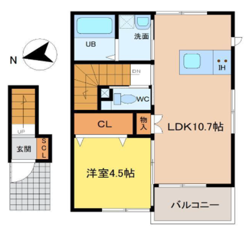 ラグーナ坂元の物件間取画像
